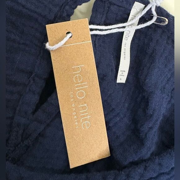 NWT 100% Cotton Gauze Belted Maxi size Large - Picture 4 of 5